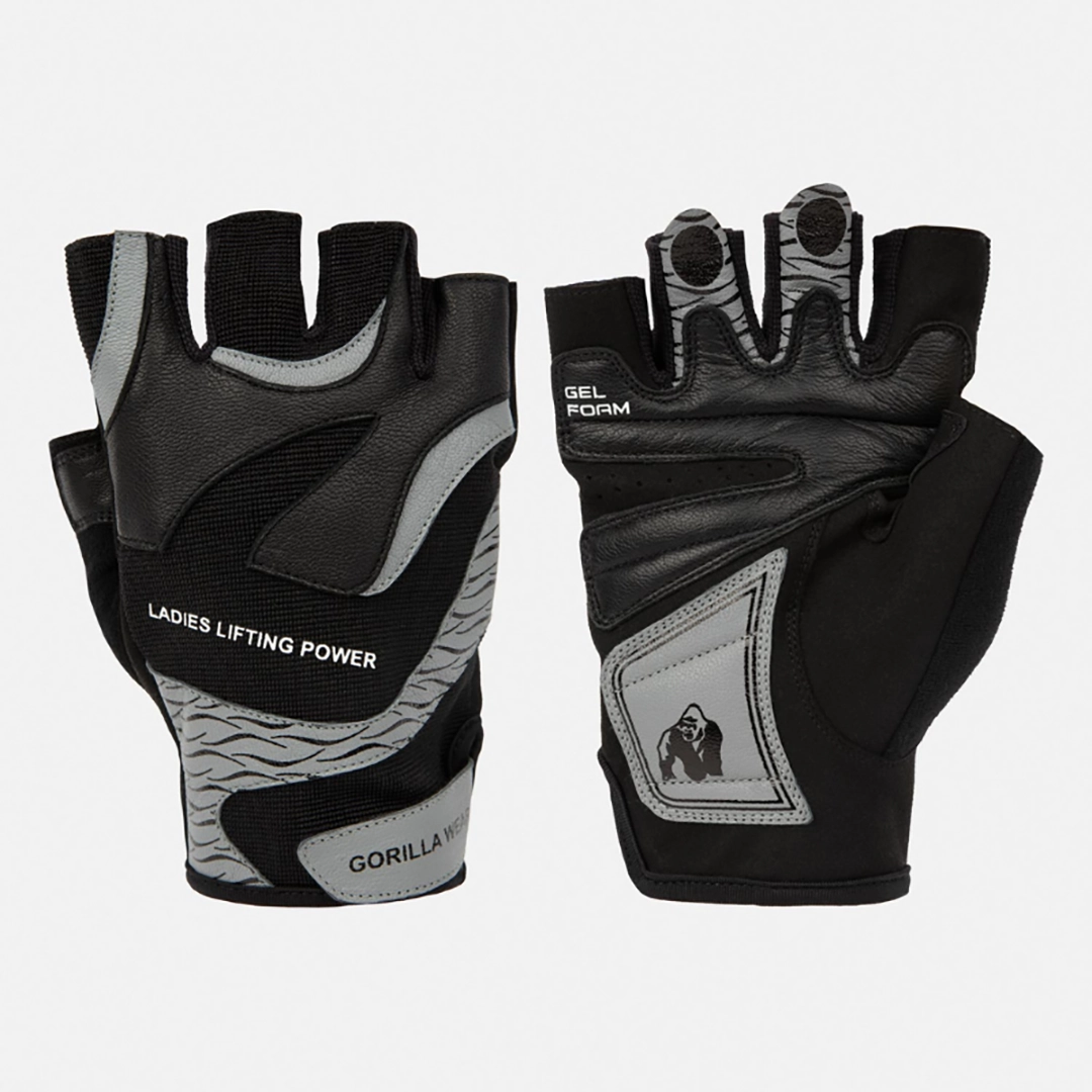 Дамски кожени ръкавици за фитнес Women’s Fitness Gloves 2.0 – Black/Gray