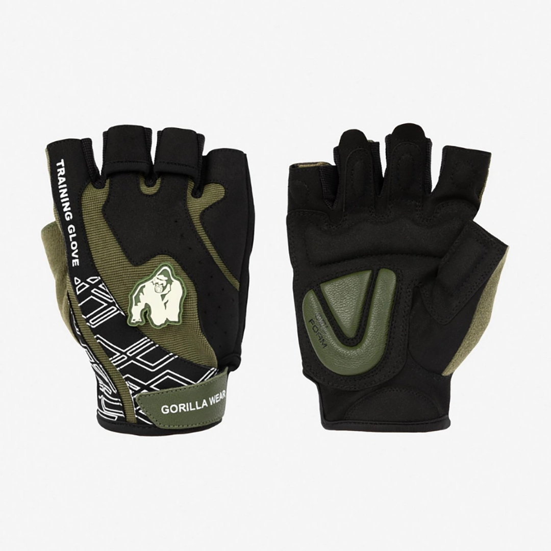 Кожени ръкавици за фитнес Mitchell Training Gloves 2.0 – Black/Army Green