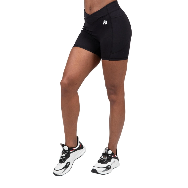 Оформящ къс клин със скрънчи повдигане Willow Shorts – Black