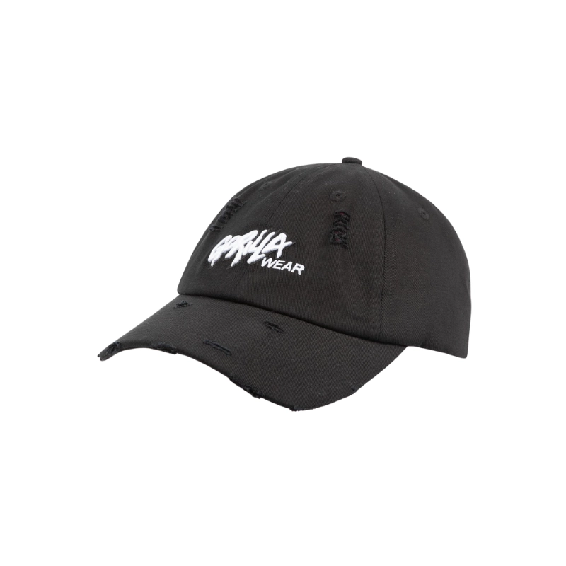 Galway Distressed Cap – Black