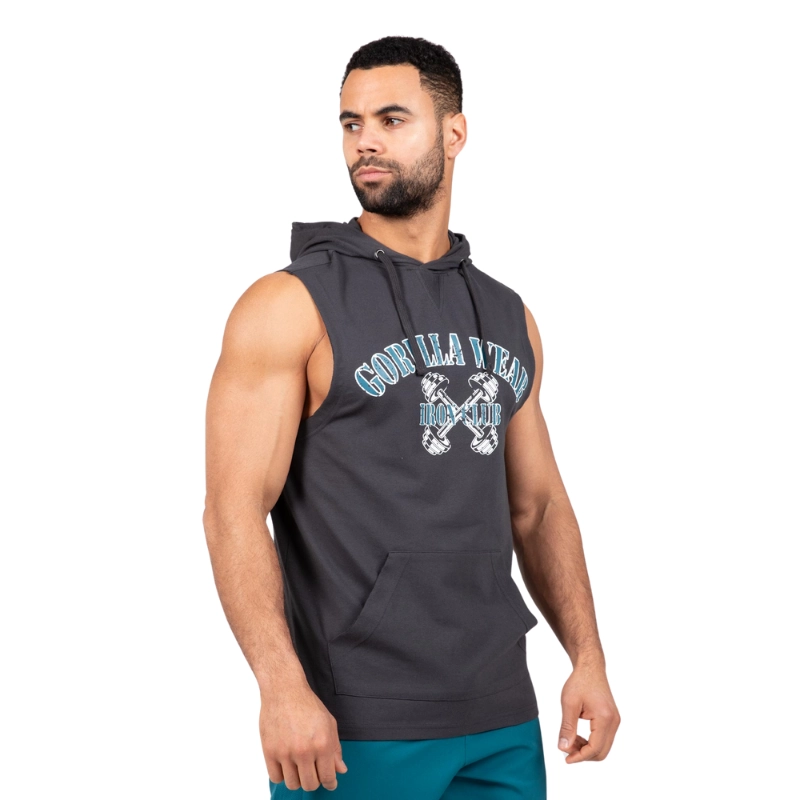 Памучен топ с качулка Chico S/L Hooded T-Shirt – Dark Gray