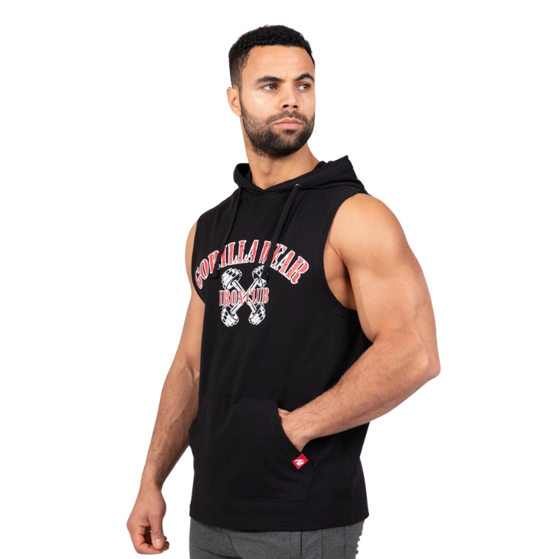 Памучен топ с качулка Chico S/L Hooded T-Shirt – Black