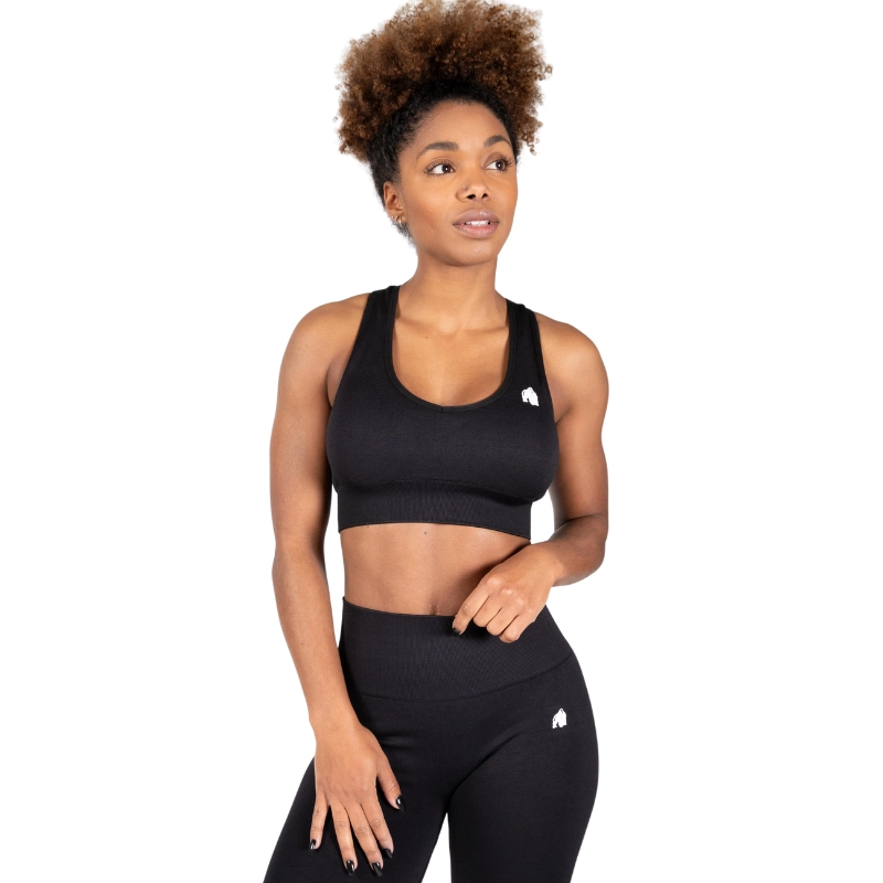 Neiro Seamless Sports Bra – Black