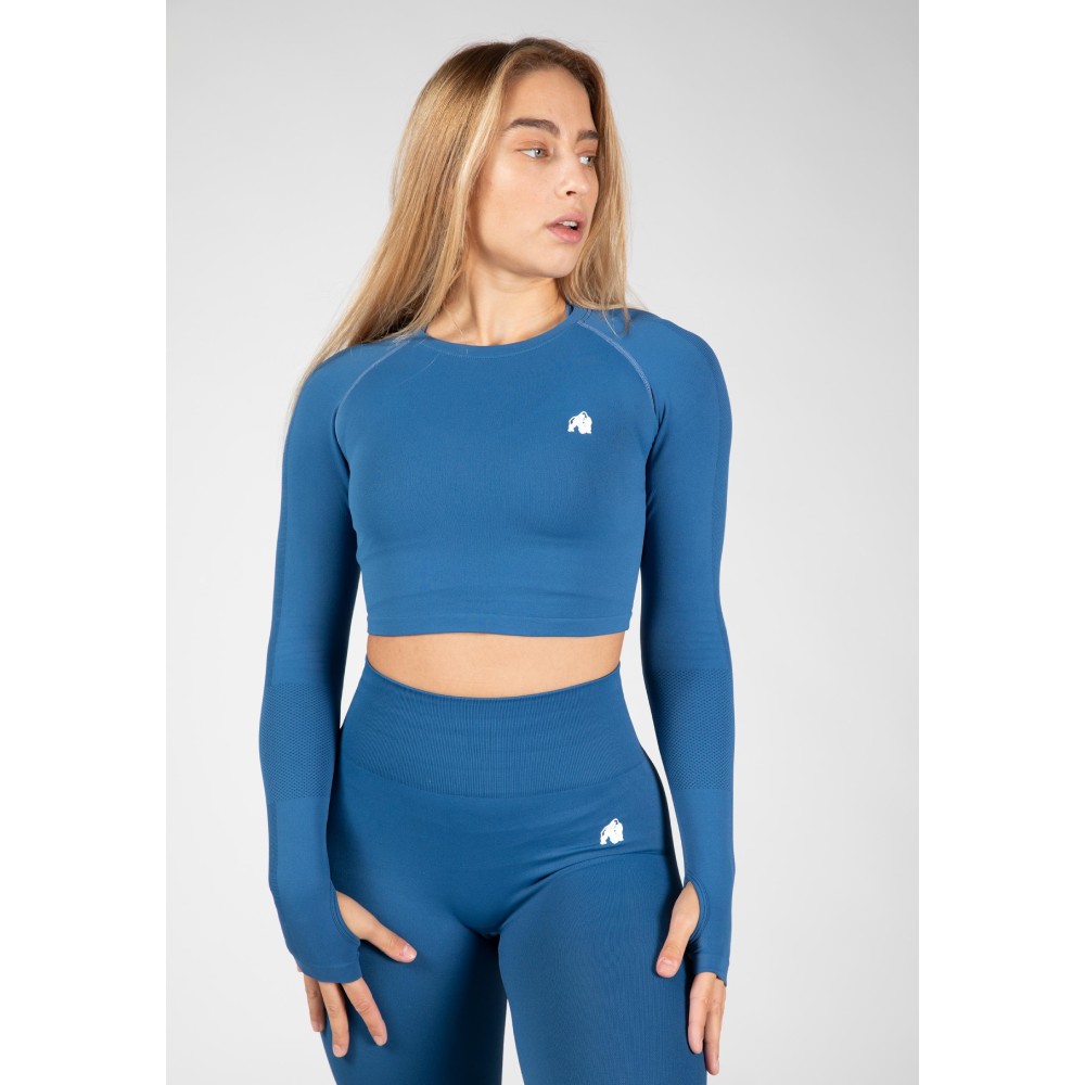 Hilton Seamless Long Sleeve – Blue