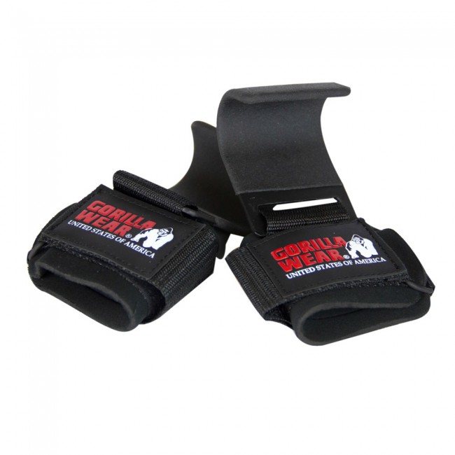 Стоманени куки с накитник Weight Lifting Hooks Black