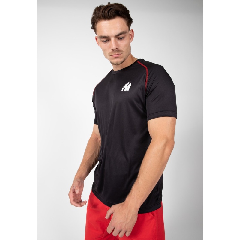 Бързосъхнеща свободна тениска Performance t-shirt – Black/Red
