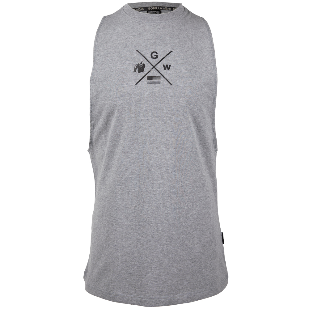 Потник за фитнес Cisco Drop Armhole Tank Top – Gray/Black