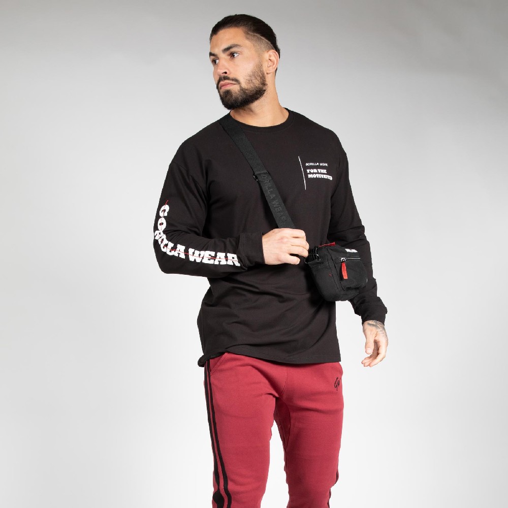 Свободна блуза с дълъг ръкав Boise Oversized Long Sleeve – Black