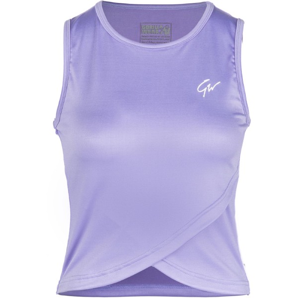 Къс спортен топ Estelle Twisted Crop Top – Lilac