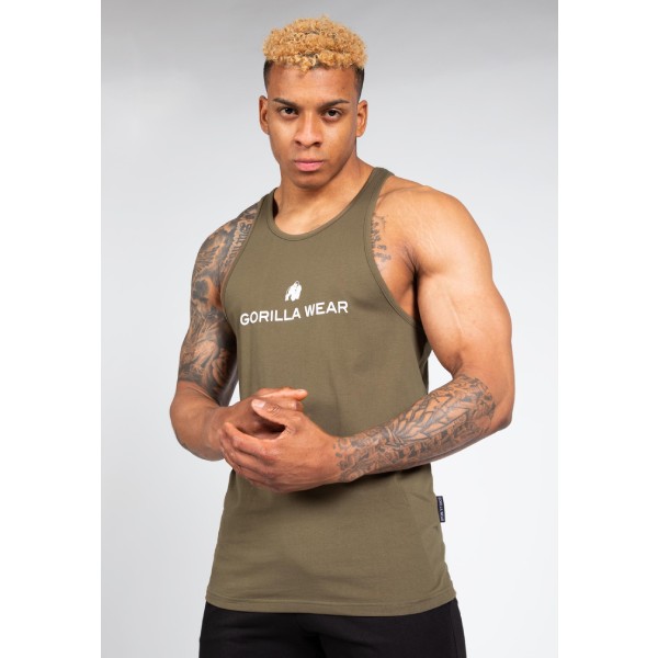 Памучен потник Carter Stretch Tank Top – Army Green
