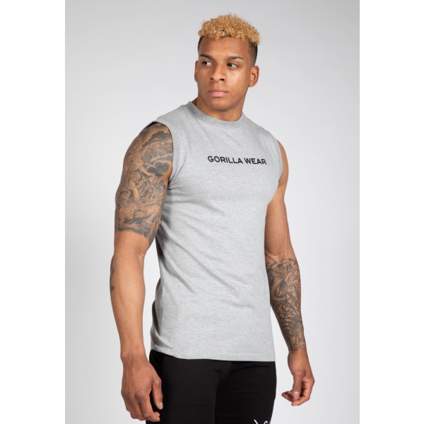 Памучна тениска без ръкави Sorrento Sleeveless T-Shirt – Gray