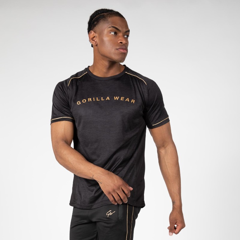Бързосъхнеща тениска Fremont T-Shirt – Black/Gold