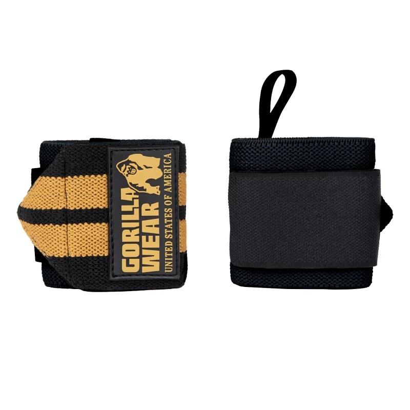Ластични бинтове за китки Wrist Wraps PRO – Black/Gold