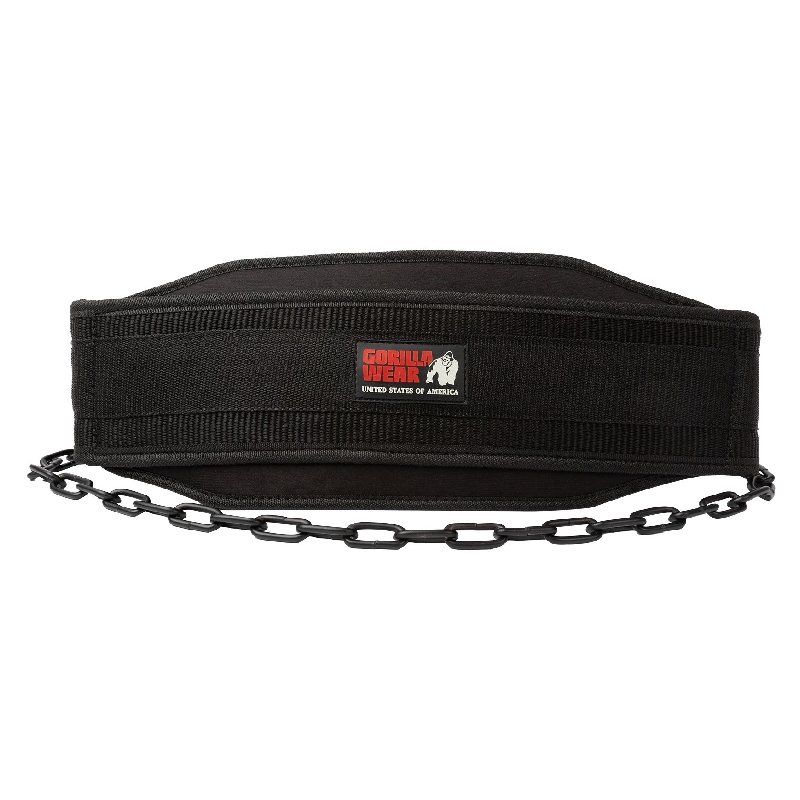 Колан с верига за кофички/набирания Nylon Dip Belt – Black