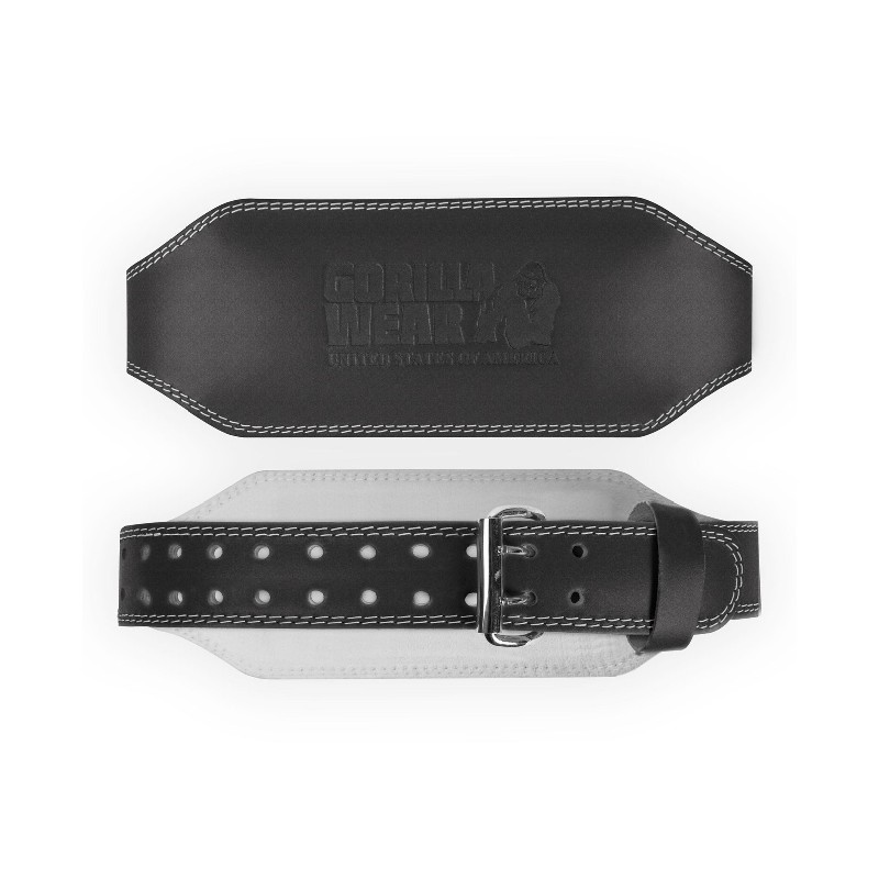 Колан от естествена кожа 6 Inch Padded Leather Lifting Belt – Black/Black