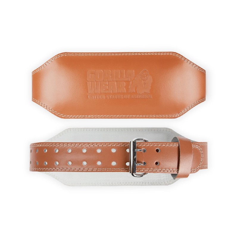 Колан от естествена кожа 6 Inch Padded Leather Lifting Belt – Brown