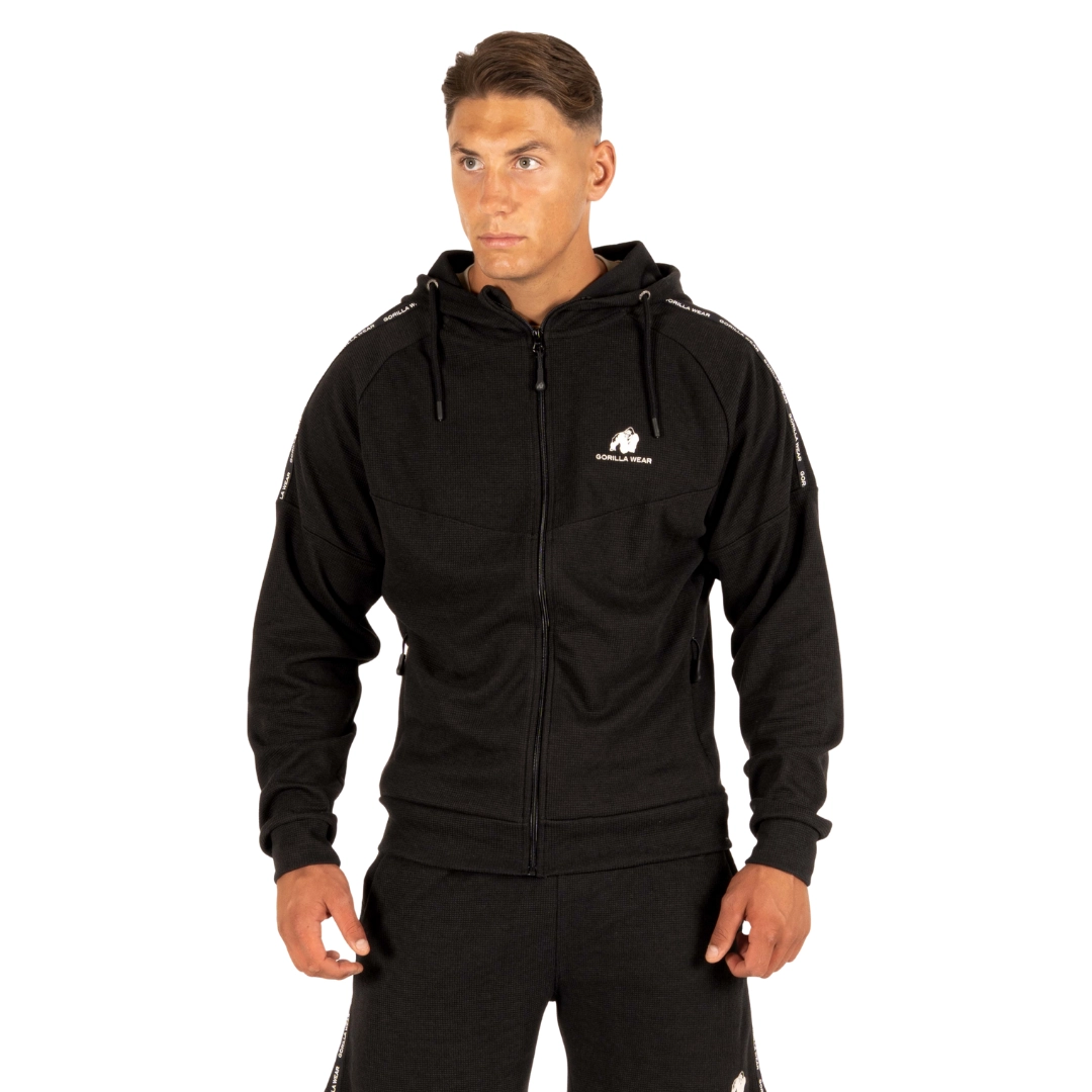 Harvey Hooded Track Jacket – Black