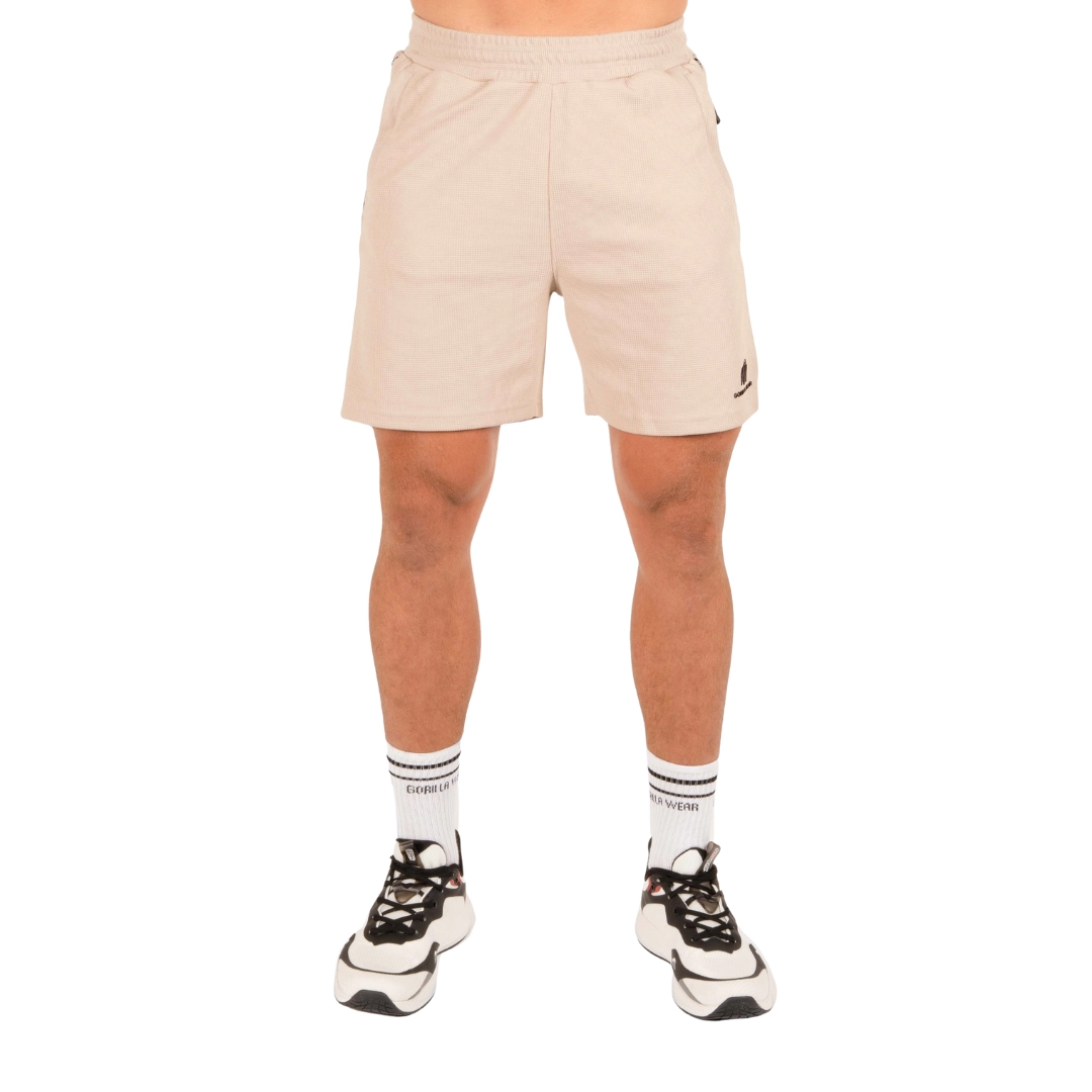Harvey Track Shorts – Beige