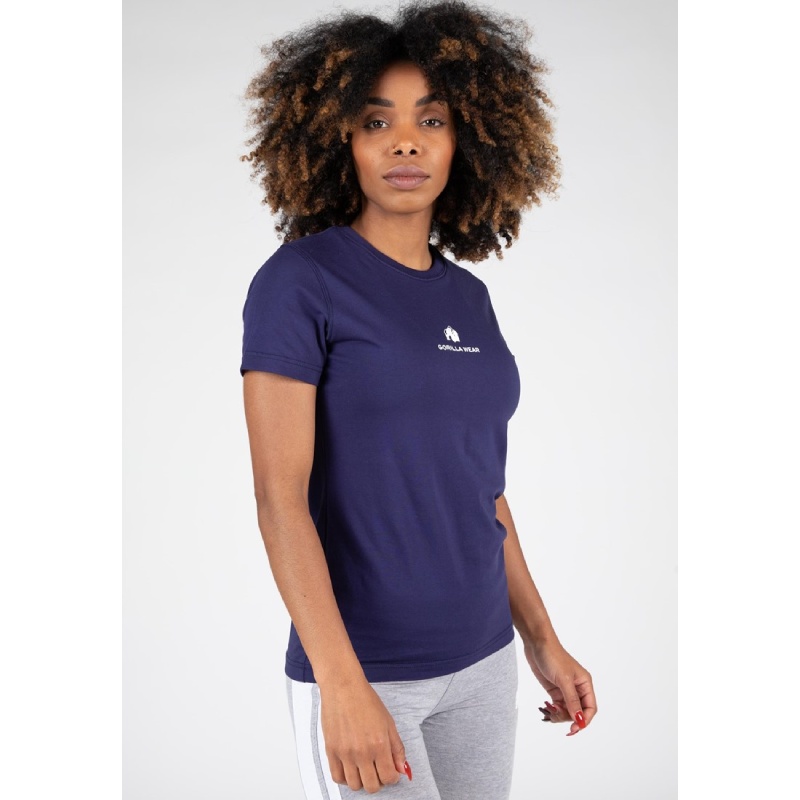 Еластична памучна тениска Estero T-Shirt – Navy