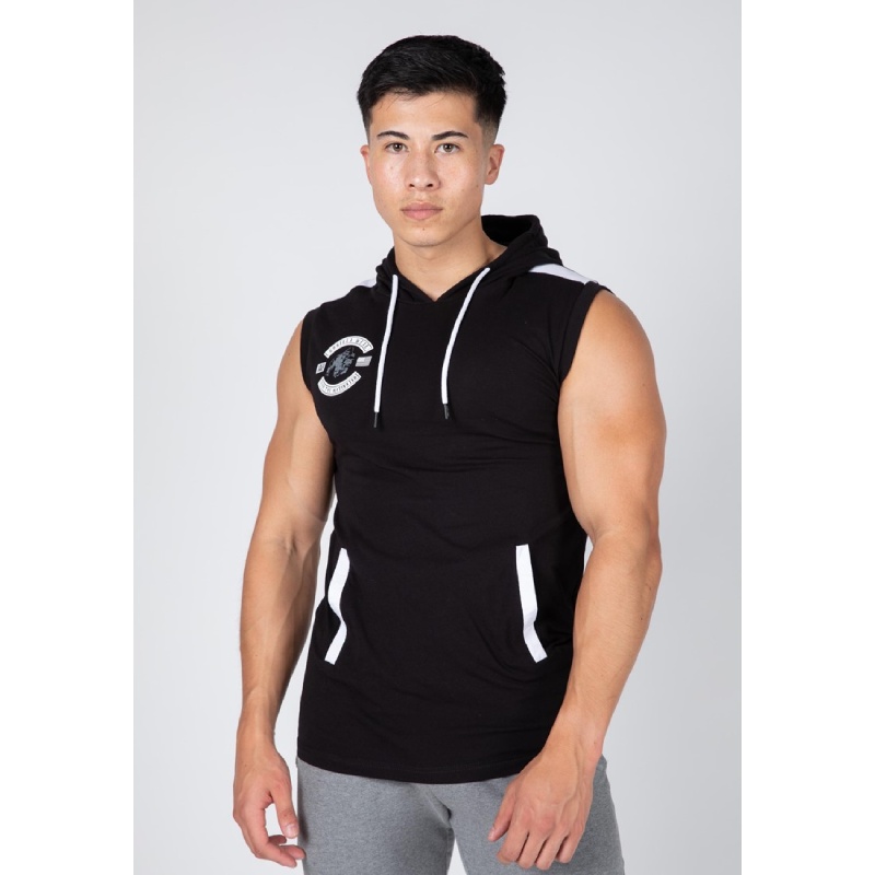 Летен суитшърт без ръкави Oswego S/L Hooded T-Shirt – Black