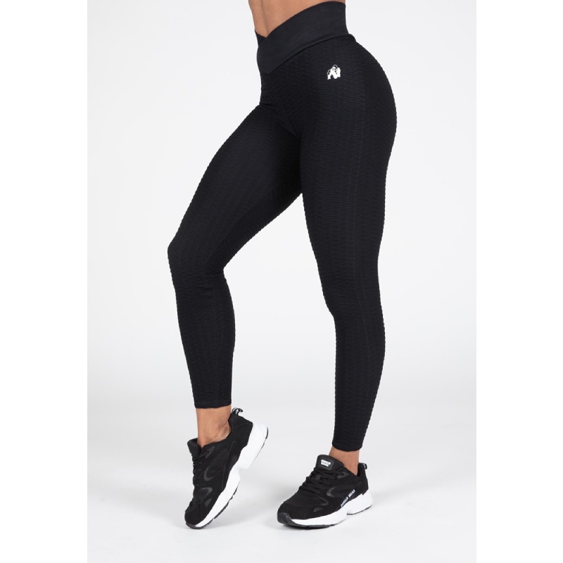 Текстуриран клин Dorris Leggings – Black