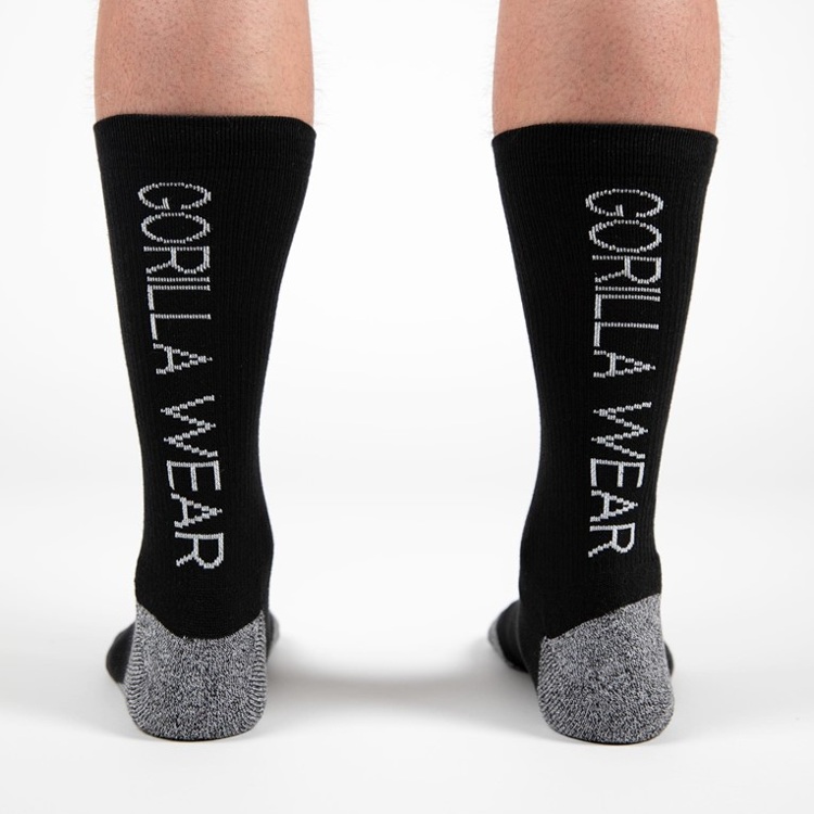 „Дишащи“ високи спортни чорапи Performance Crew Socks – Black