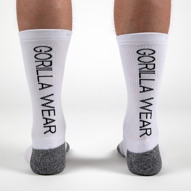 „Дишащи“ високи спортни чорапи Performance Crew Socks – White