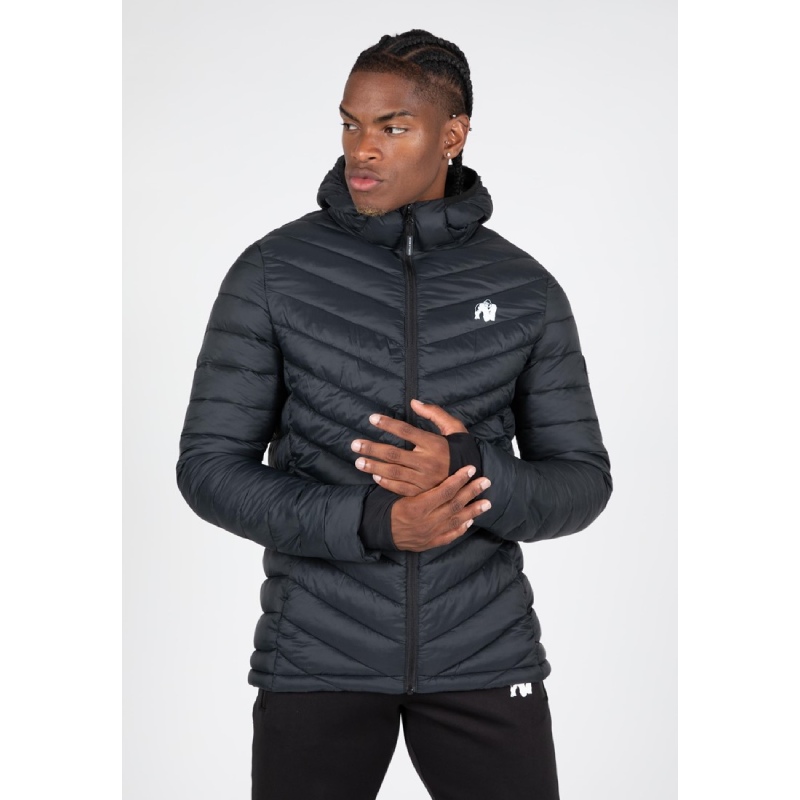 Олекотено капитонирано преходно яке Osborn Puffer Jacket – Black