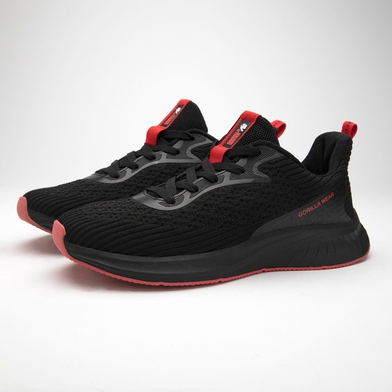Олекотени маратонки (унисекс) Milton Training Shoes – Black/Red