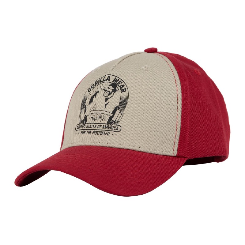 Шапка с козирка Buckley Cap – Red/Beige
