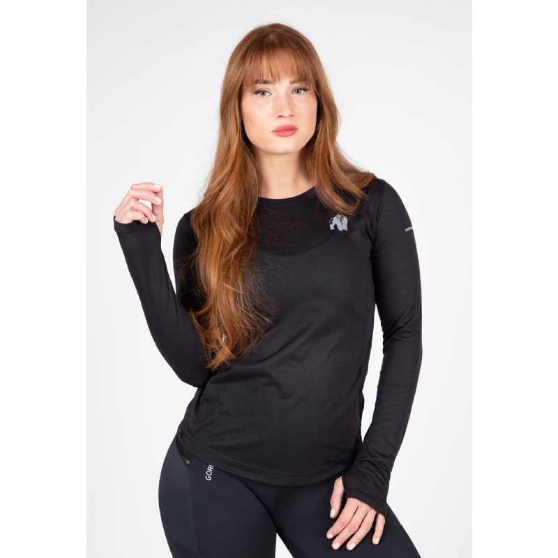 Бързосъхнещa олекотенa блуза Raleigh Long Sleeve – Black