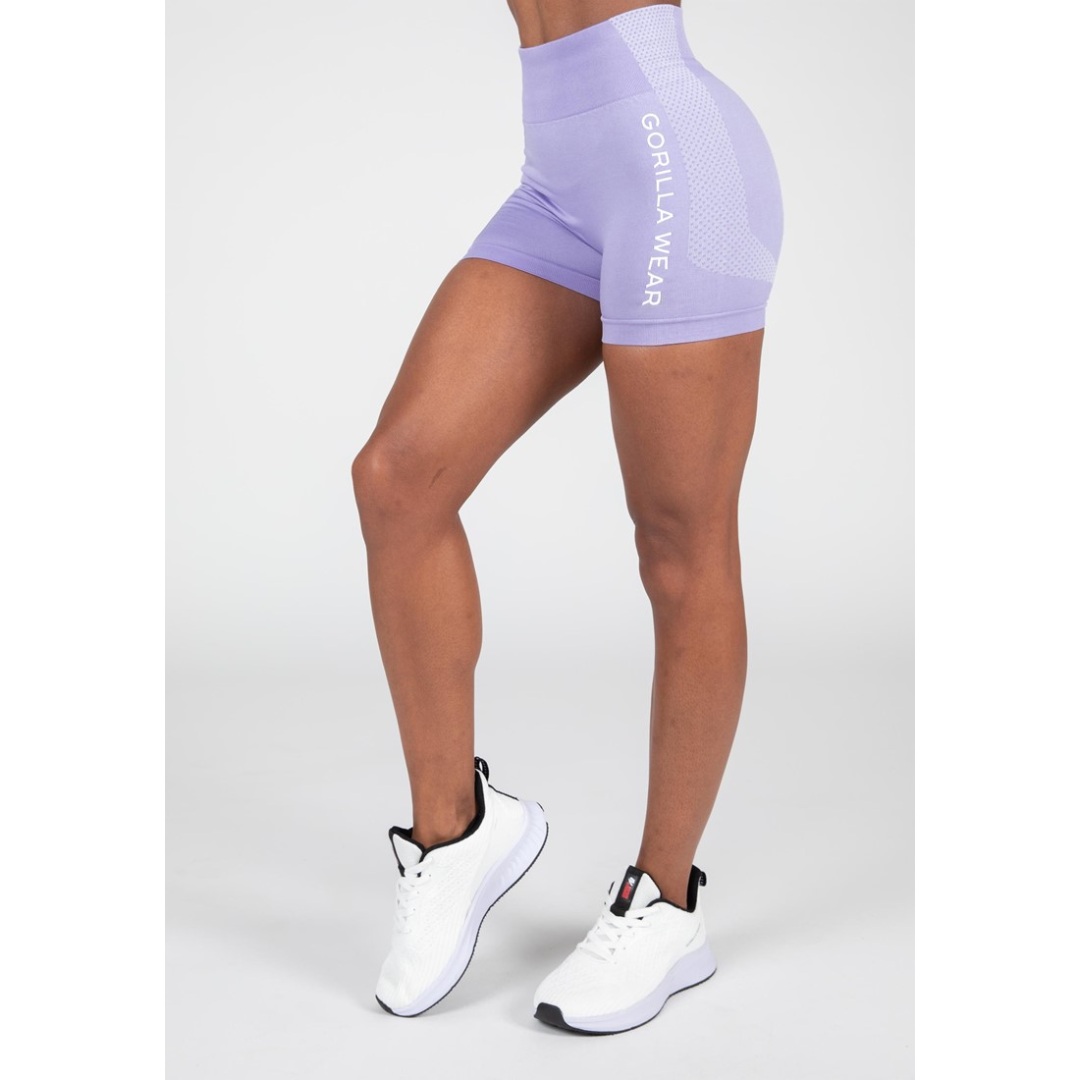Безшевен къс клин Selah Seamless Shorts – Lilac