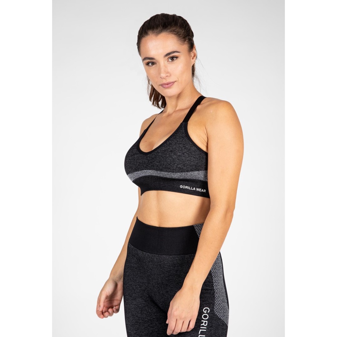 Безшевен спортен сутиен Selah Seamless Sports Bra – Black