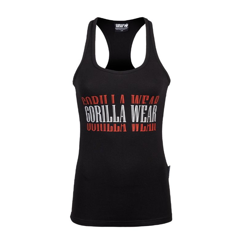 Еластичен памучен топ Verona Tank Top – Black