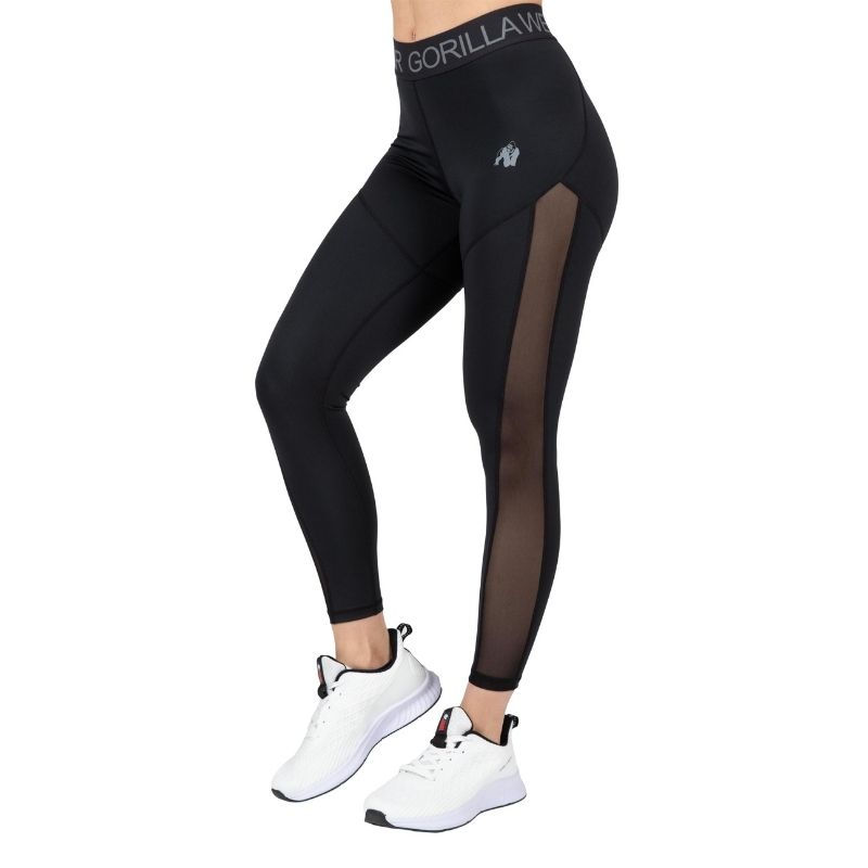 Клин със средна талия и тюл Osseo Leggings – Black