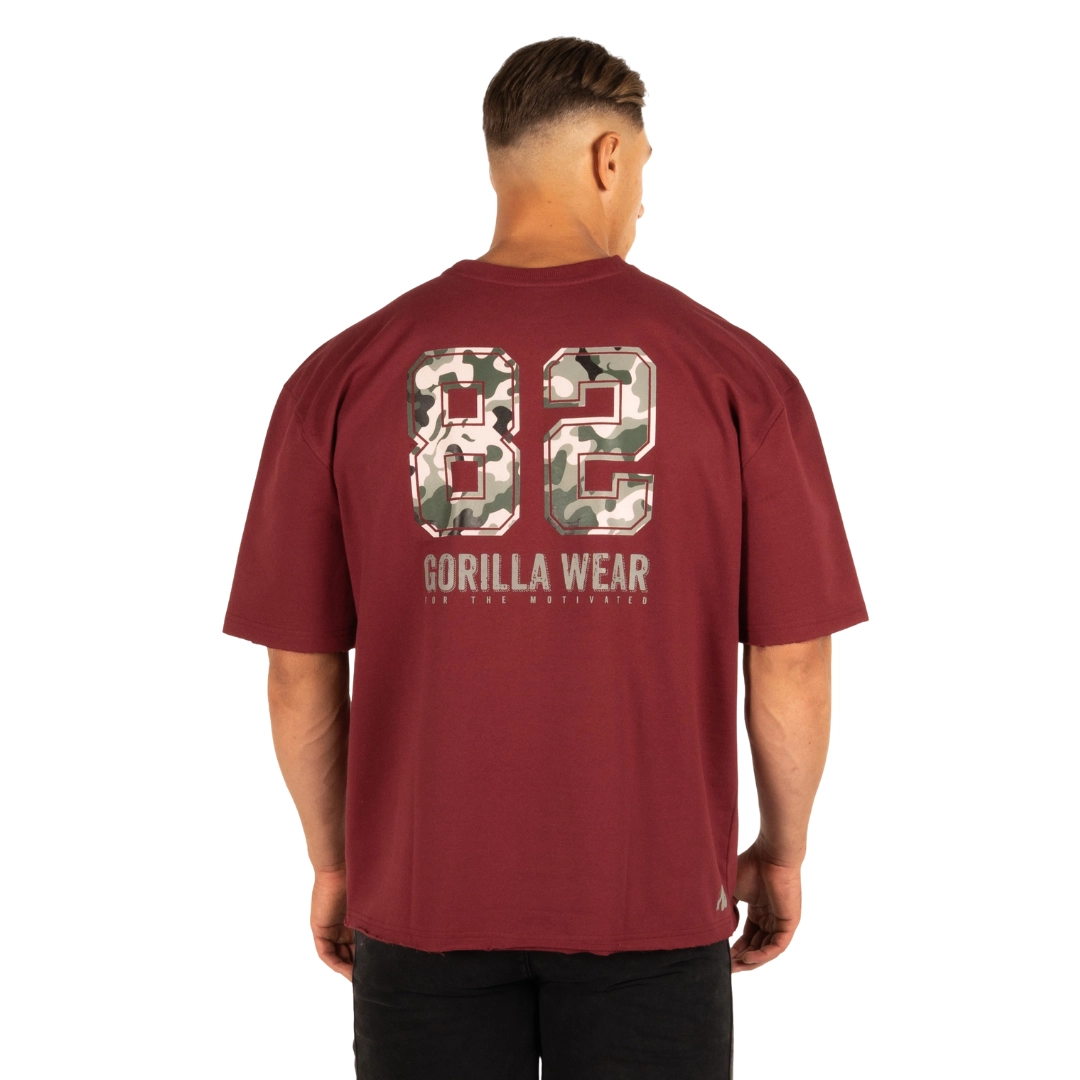 Свободна тениска Callaway Oversized T-Shirt – Burgundy