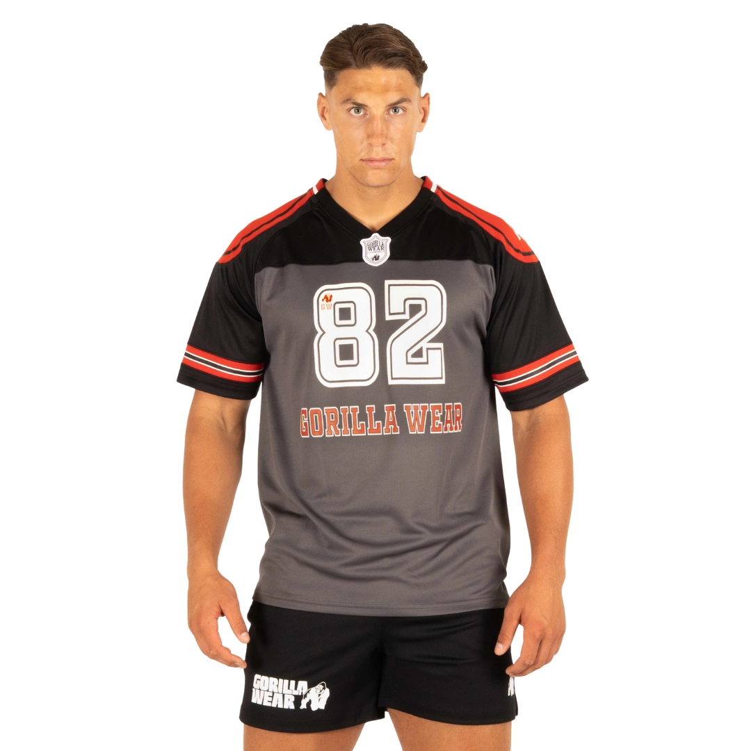 Бързосъхнеща футболна тениска Tyler Football Jersey – Black/Red