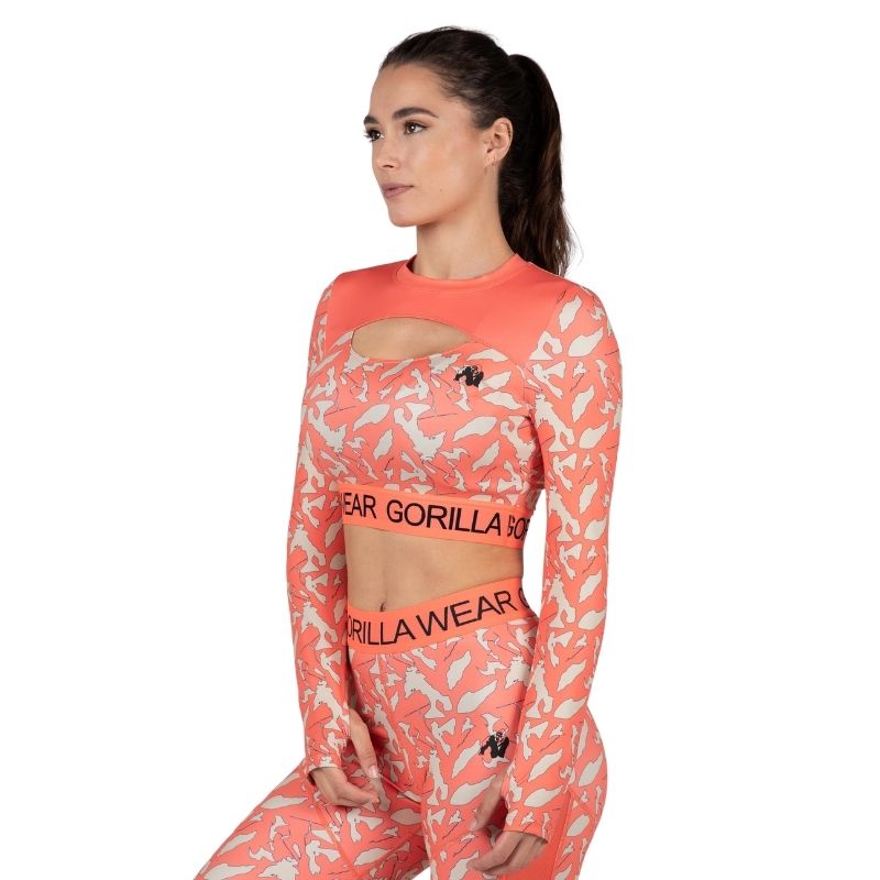 Кроп топ с дълъг ръкав Osseo Long Sleeve – Pink