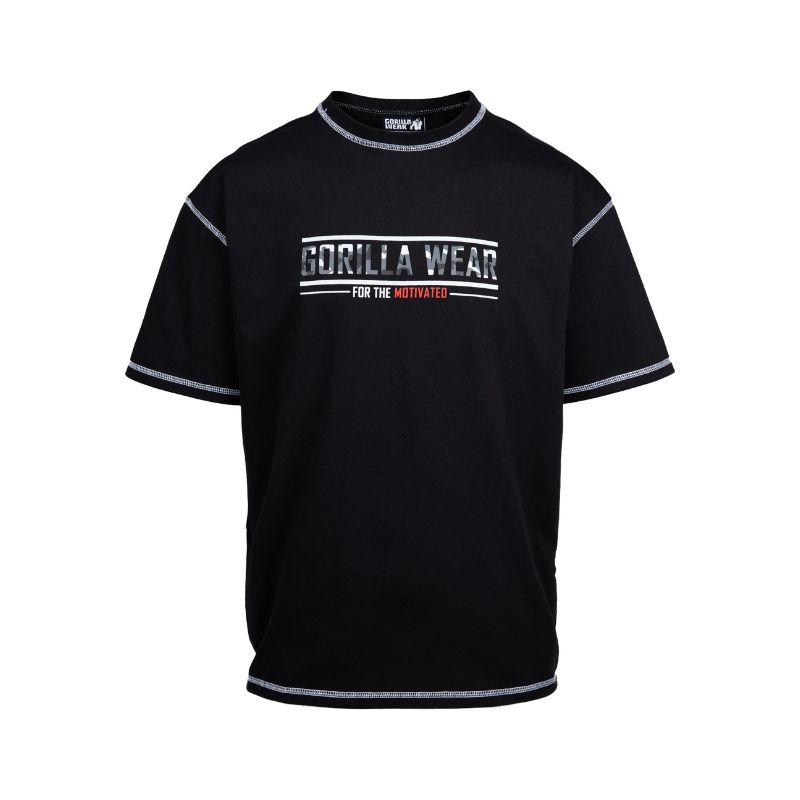 Свободна памучна тениска Saginaw Oversized T-Shirt – Black