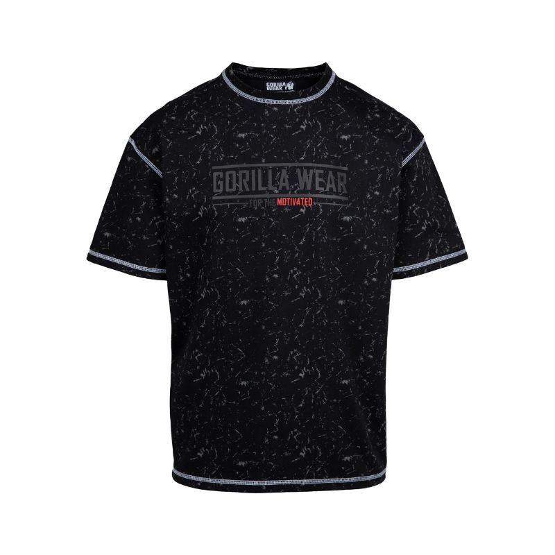 Свободна памучна тениска Saginaw Oversized T-Shirt – Washed Black