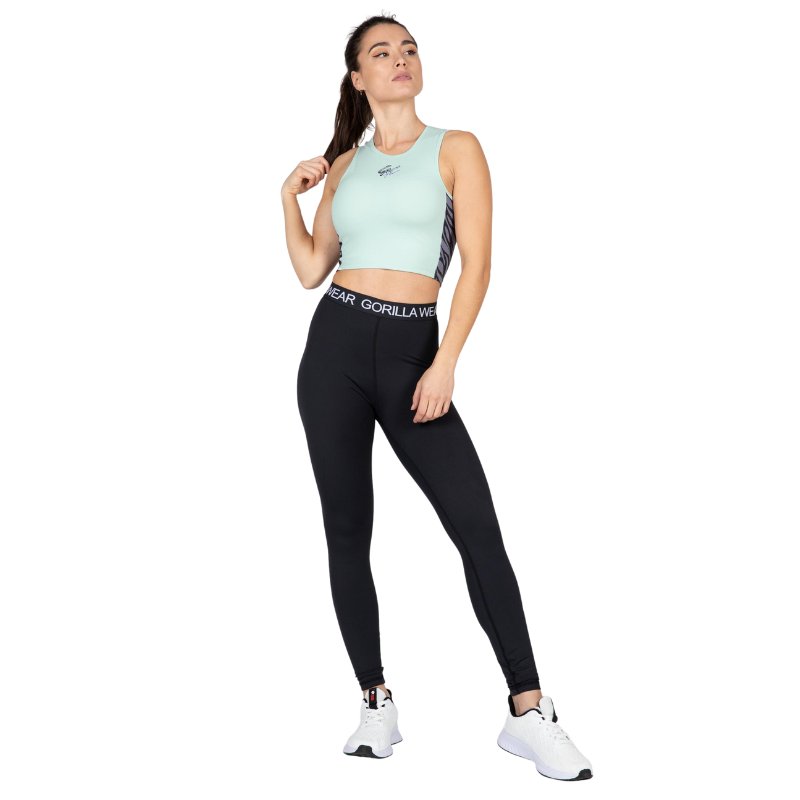 Кроп топ с подвижни подплънки Zion Crop Top – Green