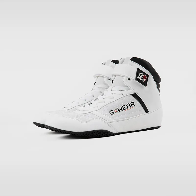Обувки за силови тренировки Gwear Classic High Tops – White/Black