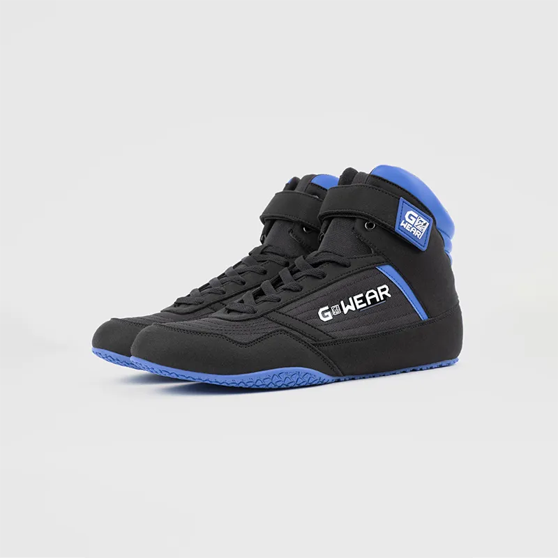 Обувки за силови тренировки Gwear Classic High Tops – Black/Blue