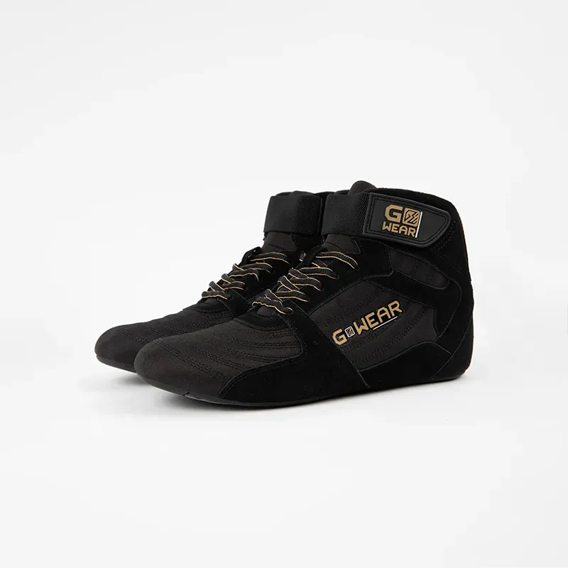 Обувки за силови тренировки Gwear Pro High Tops – Black/Gold