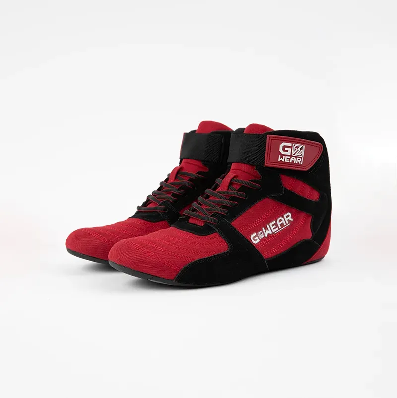 Обувки за силови тренировки Gwear Pro High Tops – Red/Black