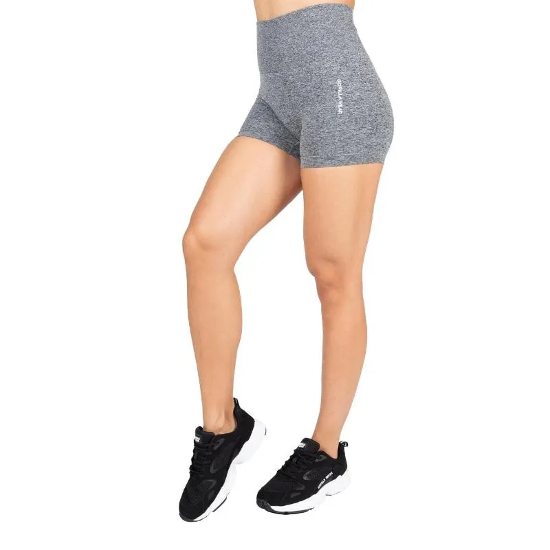 Безшевен къс клин Quincy Seamless Shorts – Gray Melange