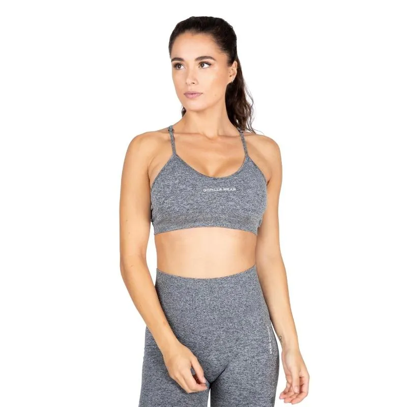 Безшевен спортен сутиен Quincy Seamless Sports Bra – Gray Melange