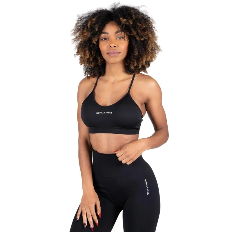 Безшевен спортен сутиен Quincy Seamless Sports Bra – Black