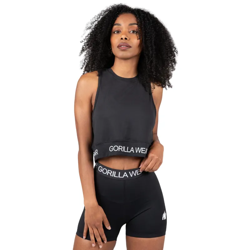 Къс топ Colby Cropped Tank Top – Black