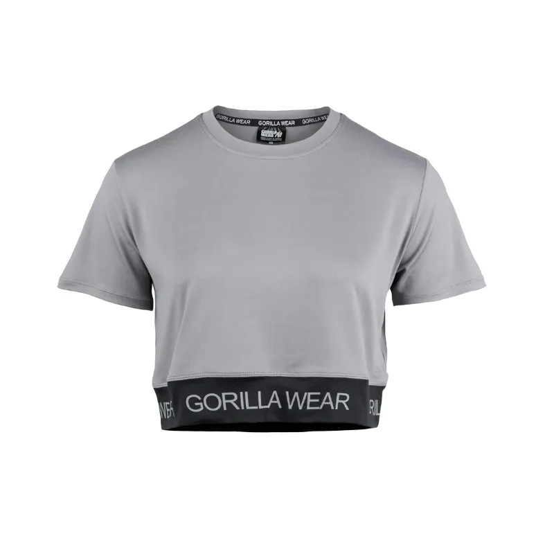 Къса тениска Colby Cropped T-Shirt – Gray